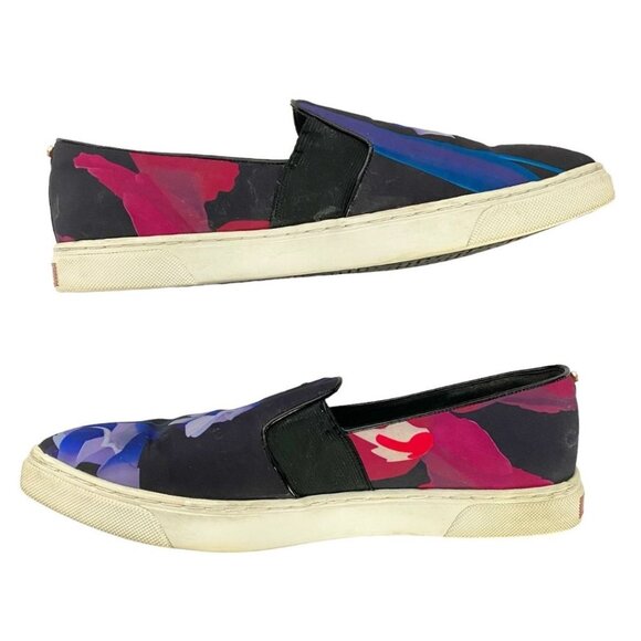 TED BAKER FLORAL POINTED TOE FLATS - 9 - Picture 5 of 8